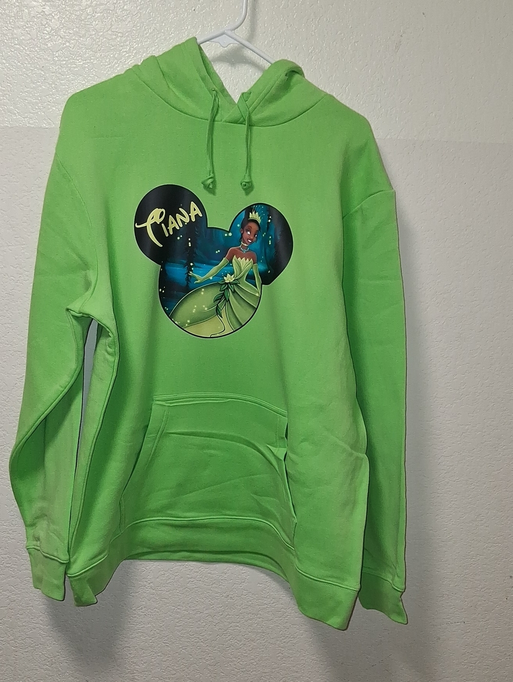 Disney Neon Green Princess Tiana Hoodie for Adults